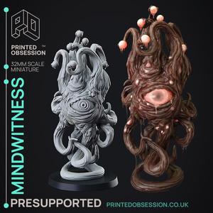 Mindwitness -  Monsters of the Multiverse - PRESUPPORTED - Illustrated and Stats - 32mm scale
