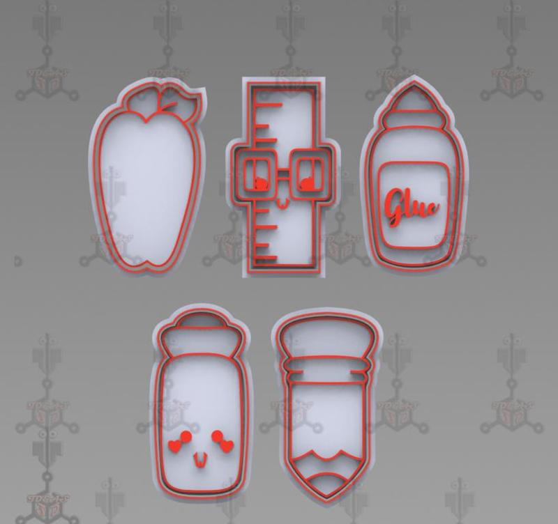 Teacher's Day Cookie Cutters Set2