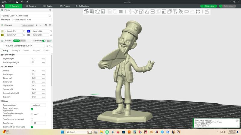 Narrator/Mailman from Santa Claus is coming to town