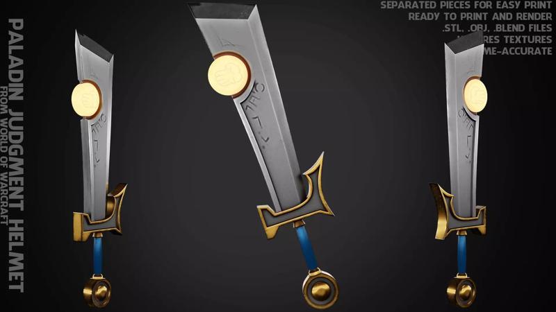 World of Warcraft Paladin Judgment Sword for Cosplay