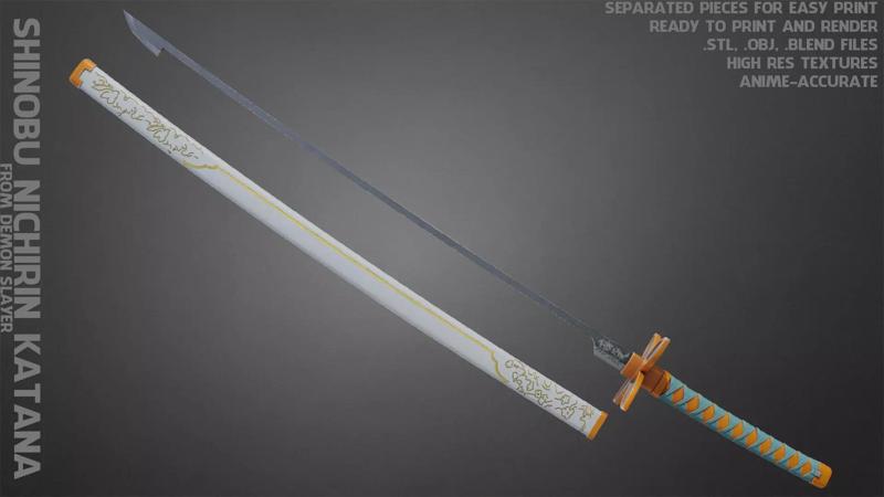 Demon Slayer Shinobu Kocho Nichirin Katana for Cosplay