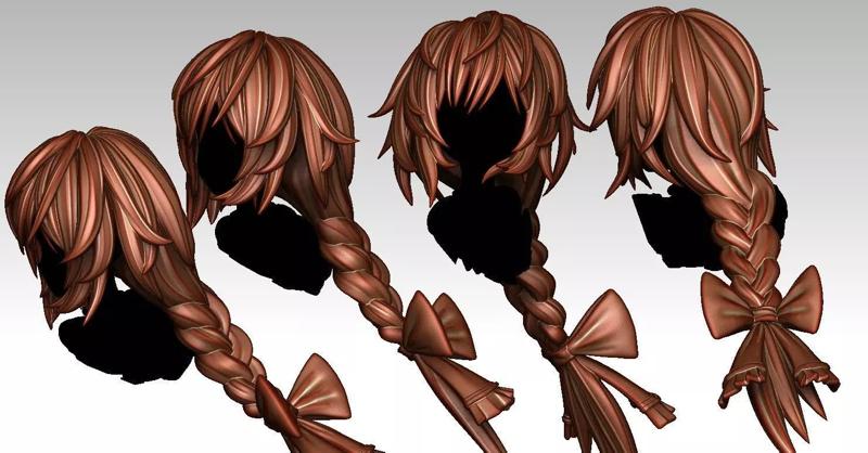 3D Hairstyles for girl V75