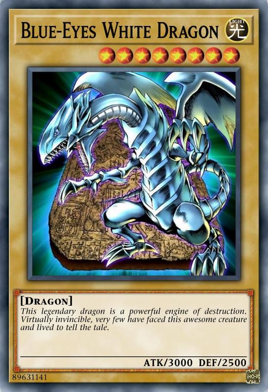 Blue Eyes White Dragon(4th TCG) Night Light Lithophane