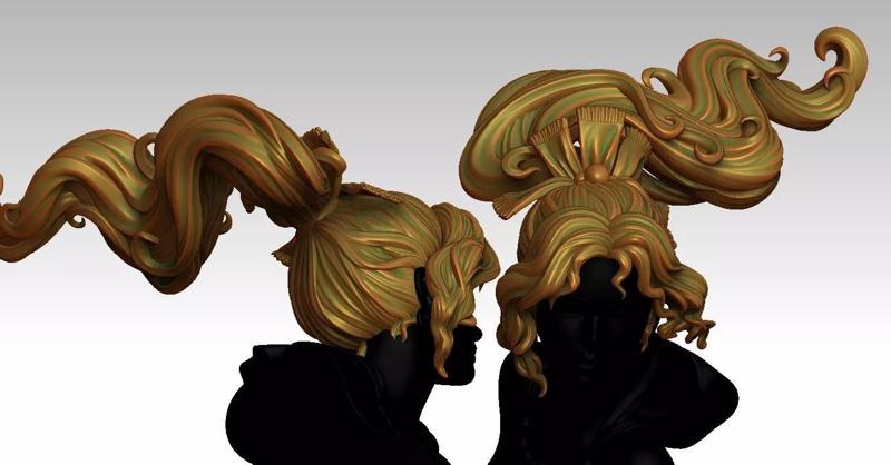 3D Hairstyles for girl V48