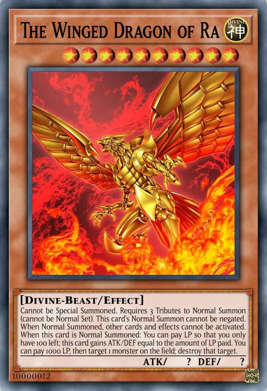 The Winged Dragon of Ra(3rd TCG) Night Light Lithophane