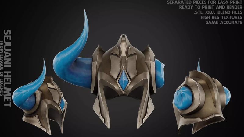 League of Legends Sejuani Helmet for Cosplay