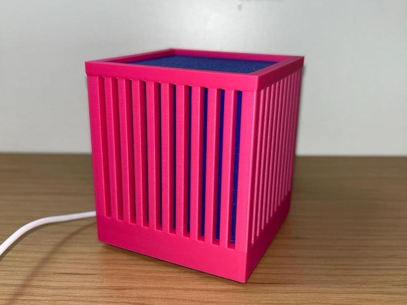 Modern Square Cutout Desk Lamp