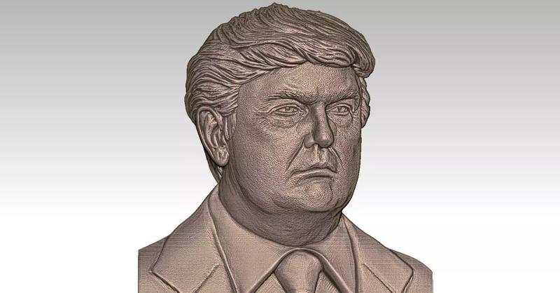 4 Donald Trump CNC Relief Model