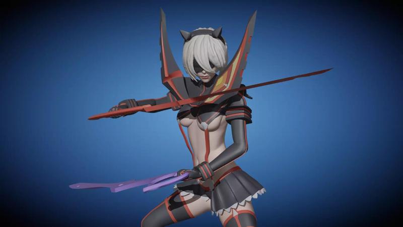 2B Cosplay Kill La Kill Fan Art Pose 3