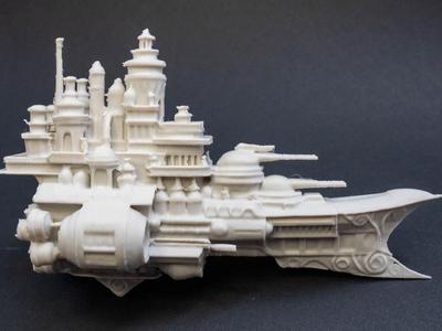 Space steampunk Battleship