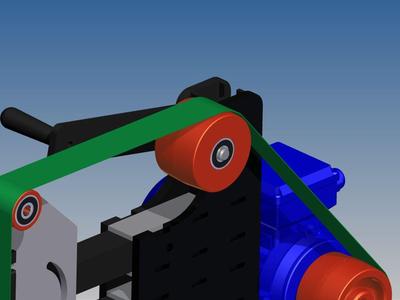 Linihser crowned tracking roller