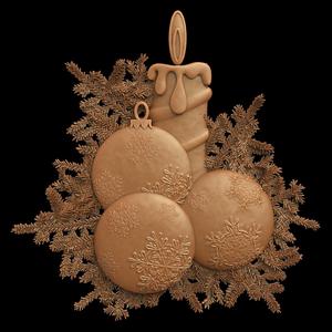 3D Model STL File for CNC Router Laser & 3D Printer 3957 Santa Claus, Holidays 105