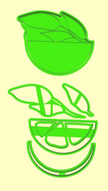 Cortador Modulado Fatia de limão