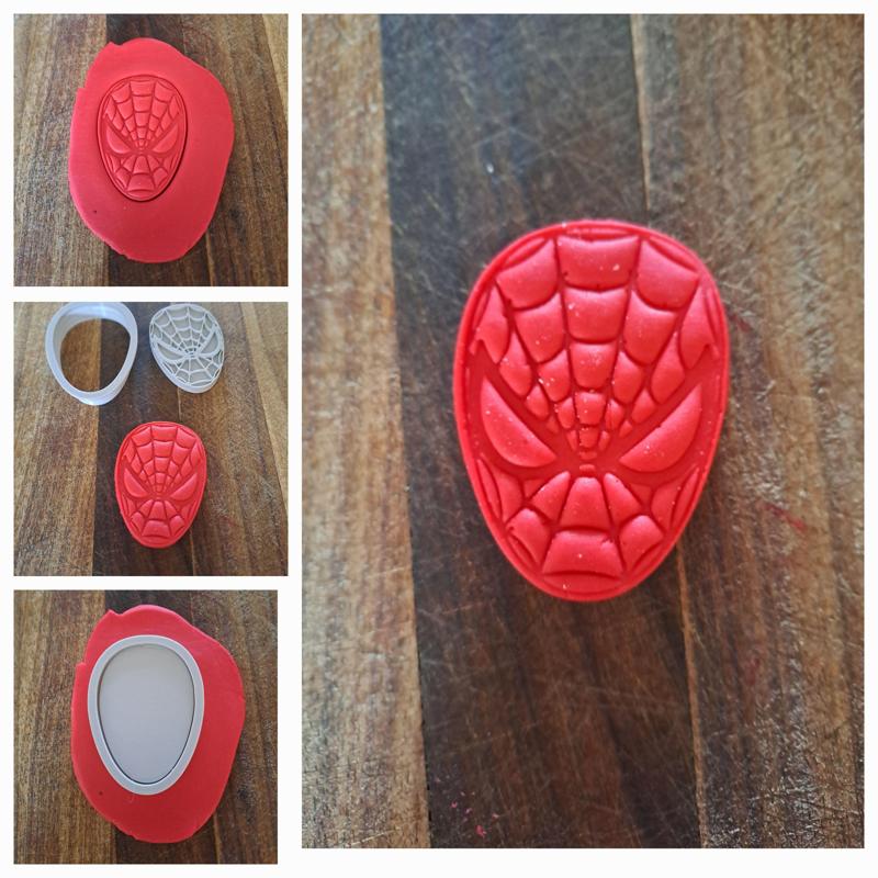 Spiderman facemask cookie/fondant cutter