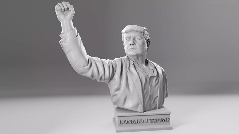 Donald Trump Maga Bust sculpture