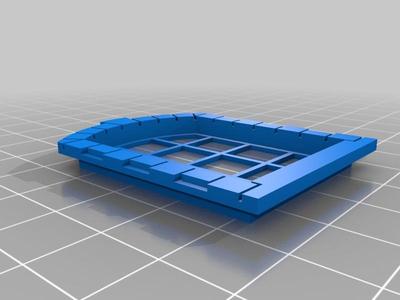 SCALEPRINT 00/H0 WINDOWS WITH STONE SURROUND W-01