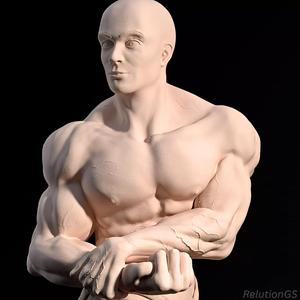 Bodybuilder Side Chest Pose