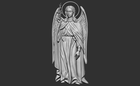 ARCHANGEL GABRIEL 3d model relief stl cnc 3d printing