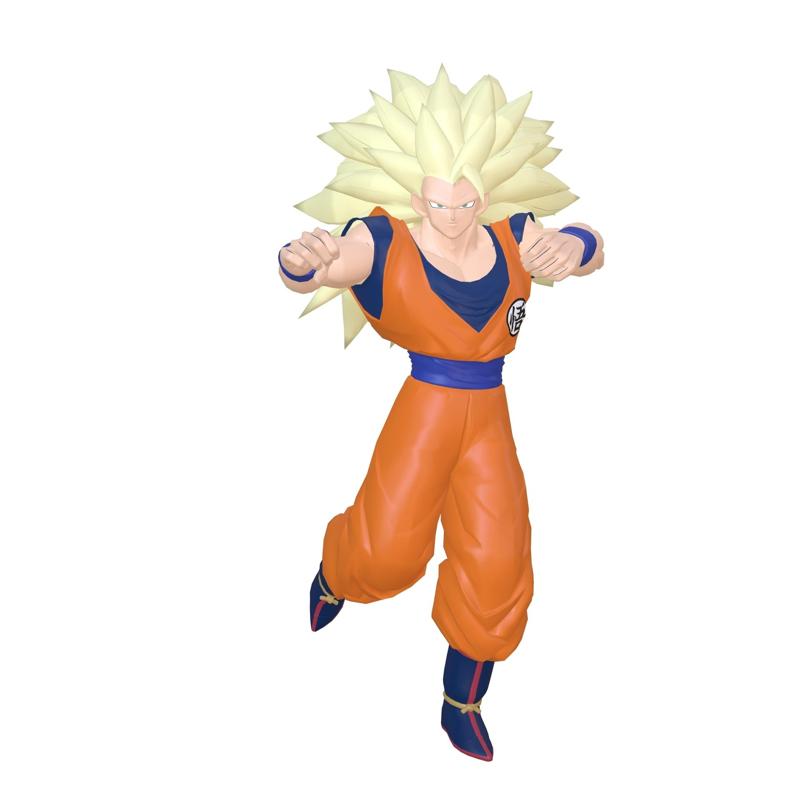 Goku Super Sayayin 3 SON GOKU DRAGON BALL Z VEGETA SON GOHAN SUPER Animated RIGGED DAE FBX 3MF STL OBJ 3D PRINTING FREE DOWNLOAD POKEMON MANGA ANIME CARTOON Z Sayayin