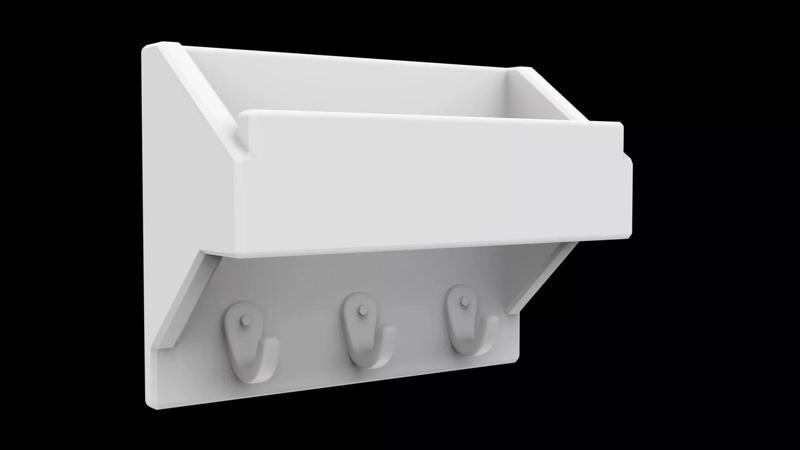 Envelope Slot Key Mail Wall Shelf