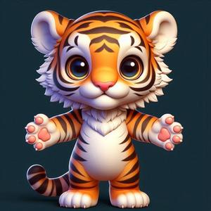 Tiny Tiger play figure