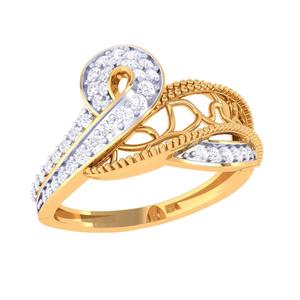 Printable 3D jewelry model of Lady diamond ring