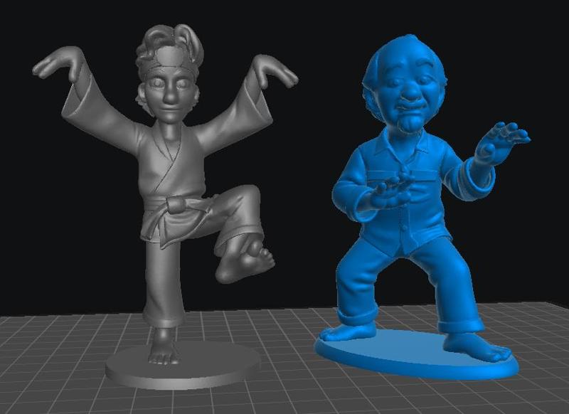 Karate Kid Daniel and Mr Miyagi