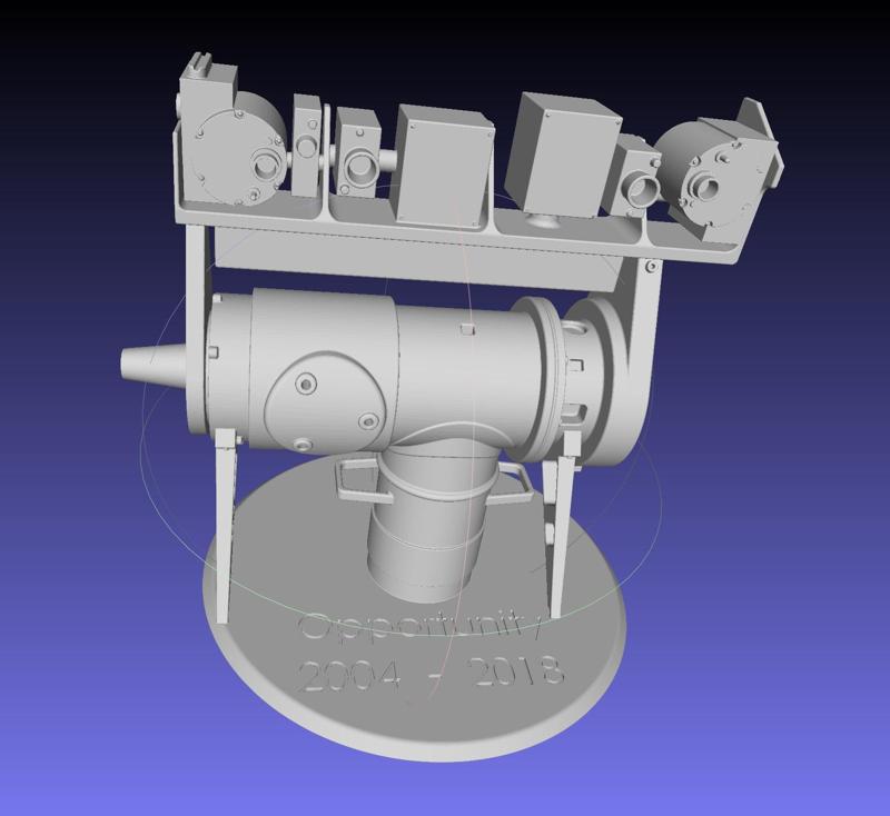 Opportunity Mars Rover Camera Head Bust