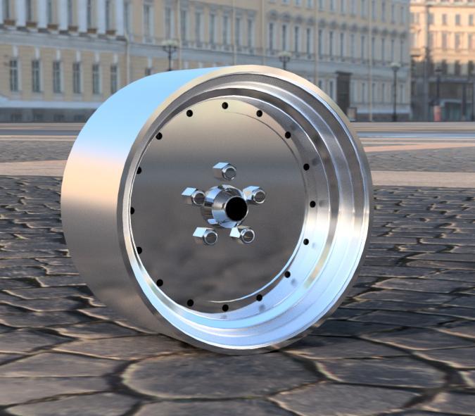 Cheviot Armorlite 14 inch with tyre. 1/24 scale