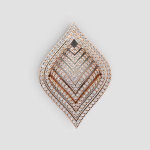 3D Cad jewelry design of Lady diamond Necklace with Gem stone
