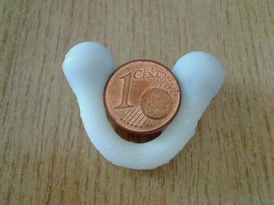 sphere-magnet cast in oogoo - double ended