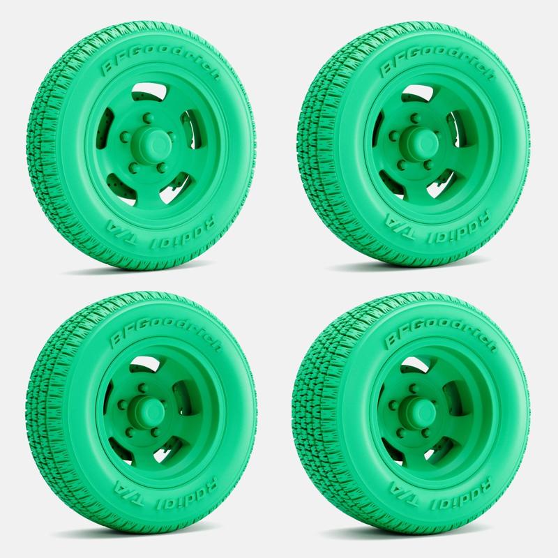 1/24 Scale, 15x5, 15x7, 15x8, 15x10, US Indy Mag Wheels, BFGoodrich Radial T/A Tires, and Brake Sets