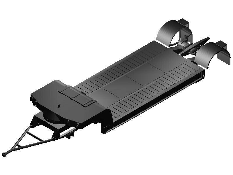 DDR low loader TL12 trailer - 1:43 - Track 0 - Scale 0
