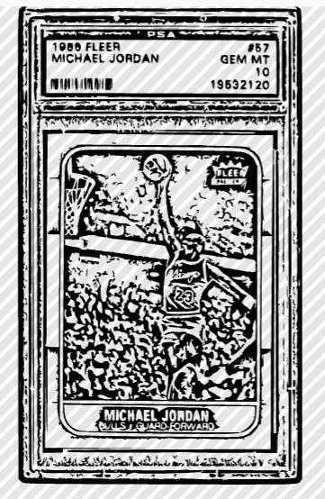 MICHAEL JORDAN FLEER 1986 PSA 10 SVG
