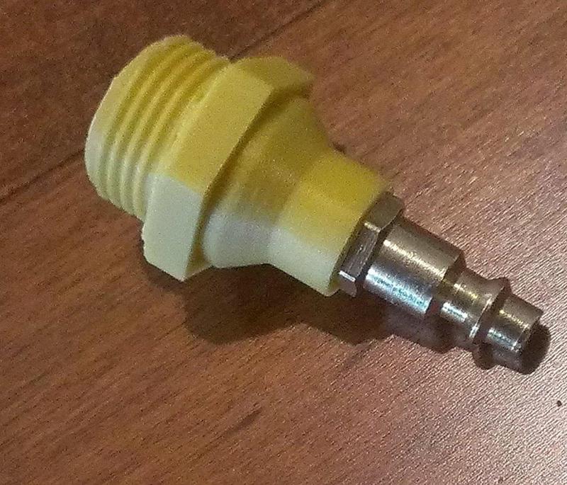 RV Water Line Blow Out Adapter - Motorhome Trailer Garden Hose NPT 1/4