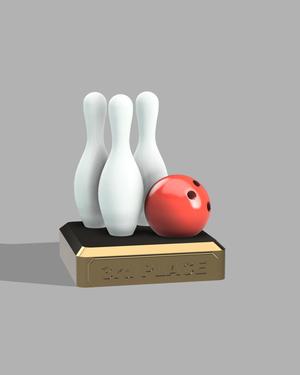 3rd PLACE bowling cup trophy