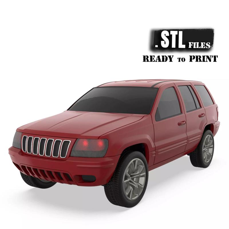 Grand Cherokee Classic SUV 3D Printable Model for FDM SLA
