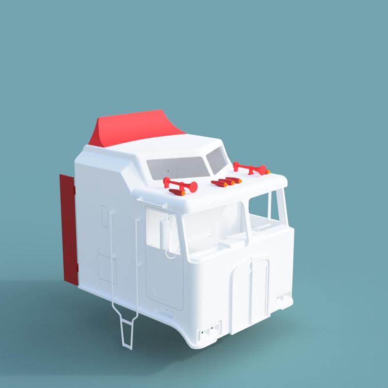 Exterior Pack for RC Truck 1/14 Kenworth K100 Aerodyne