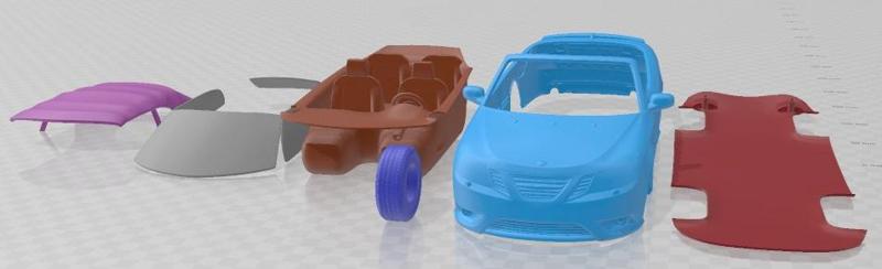 Saab 9-3 Convertible 2008 Printable Car