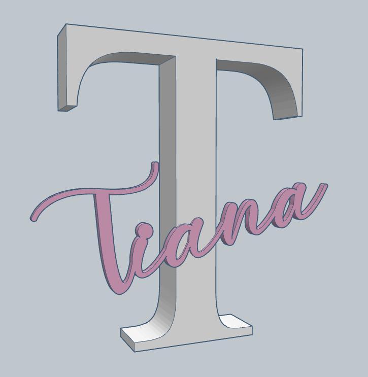 Name Tiana/ Letter T