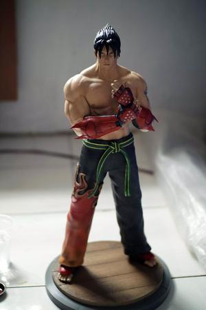 Jin Kazama Tekken fan-art statue