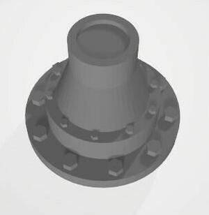 rear rc truck hub cover