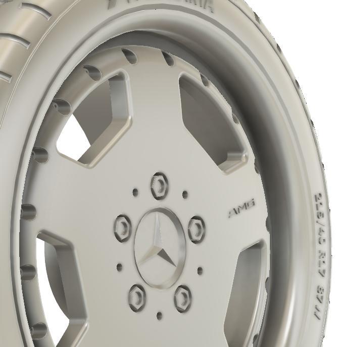 1/24 17x7.5 AMG Aero 2 Monoblock 2 pieces wheels