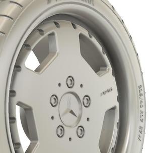 1/24 17x7.5 AMG Aero 2 Monoblock 2 pieces wheels