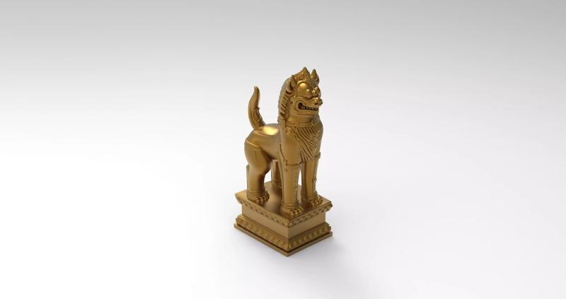 lion angkor Scupture khmer