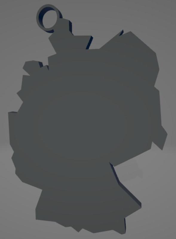 Germany map keychain