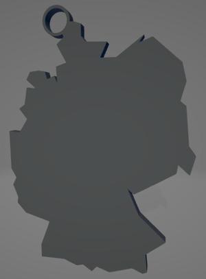 Germany map keychain