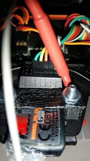 RC Receiver hold down.