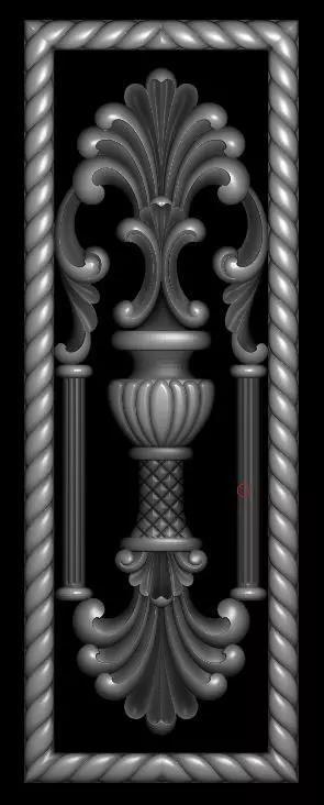 3d model of flowers and leaves