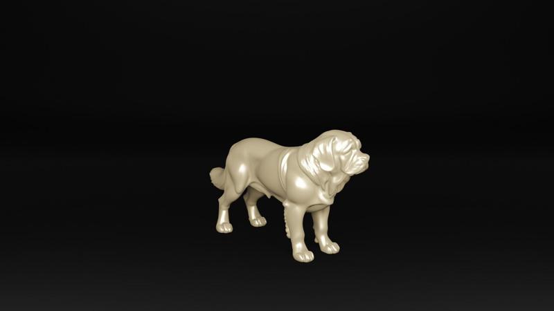Gentle Giant Saint Bernard 3D Model - Print-Ready STL